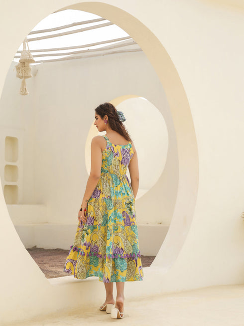 Printed Pure Cotton Ethnic Dress